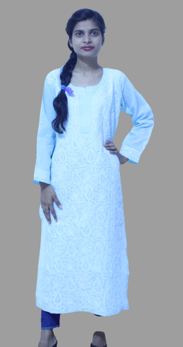 Trandy Chikankari Cotton Kurta