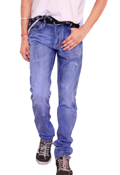 Men Regular Fit Damage Jeans