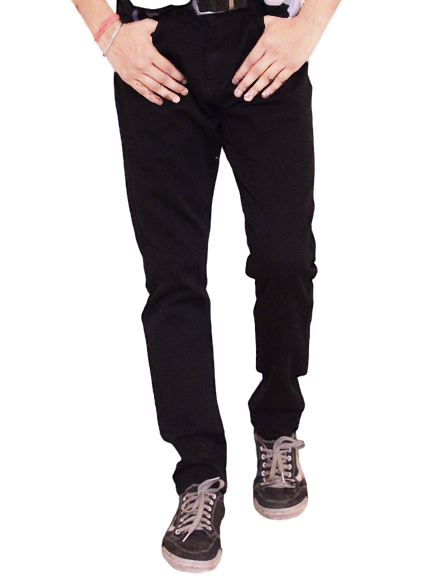 Men Regular Black Fit Jeans