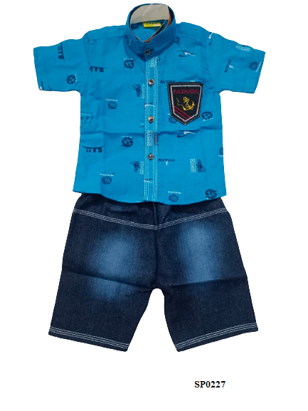 Boys Blue Regular Fit Formal Shirt 