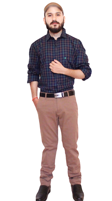 Slim fit men Brown Trouser