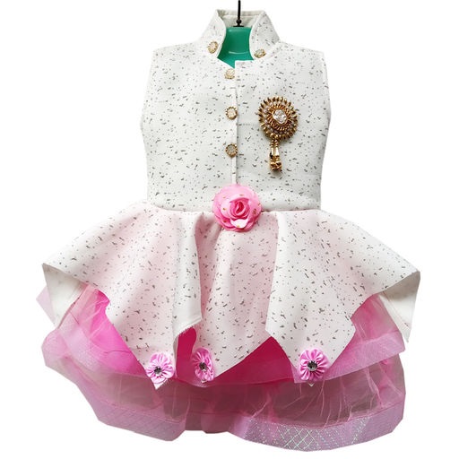 Baby Girls Pink Flared Dress 