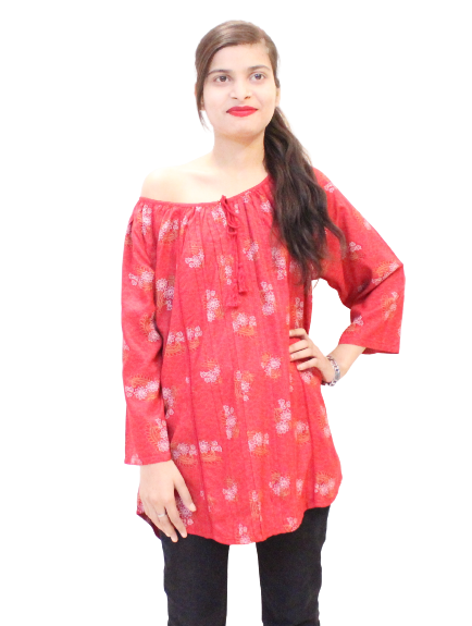 Women Stylish Red Top