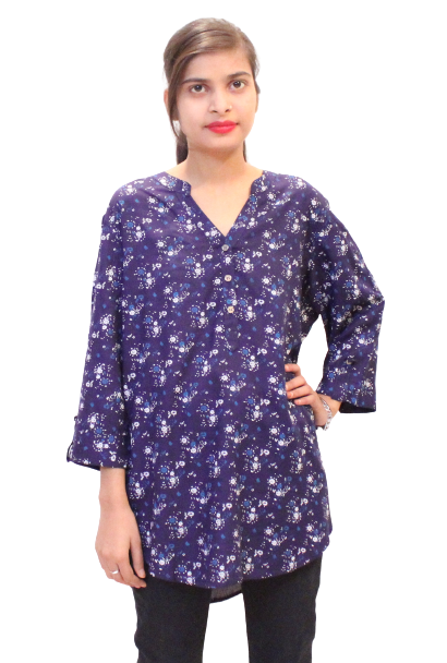 Women Stylish Blue Tunic