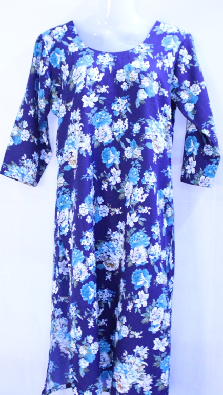 Blue Printed Kurta for Women